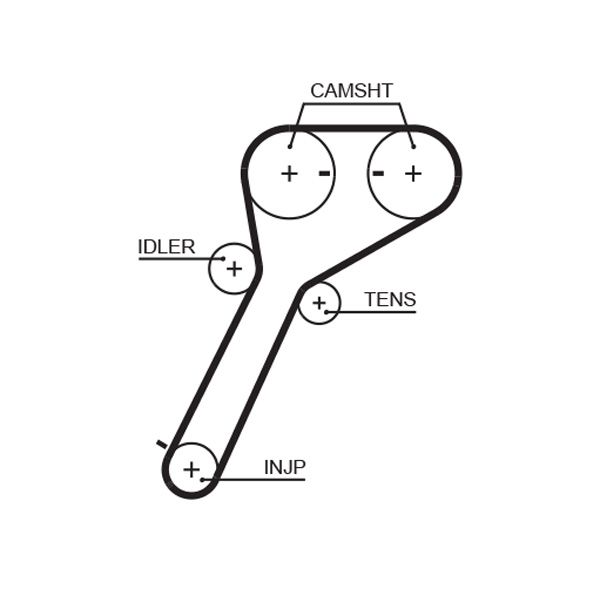 GATES 5651XS Timing Belt