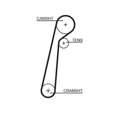 Timing Belt GATES 5652XS
