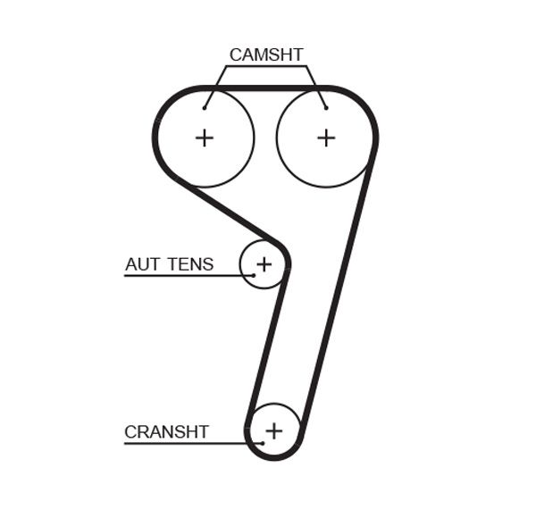 GATES 5669XS Timing Belt