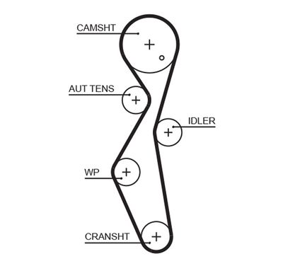 Timing Belt GATES 5672XS