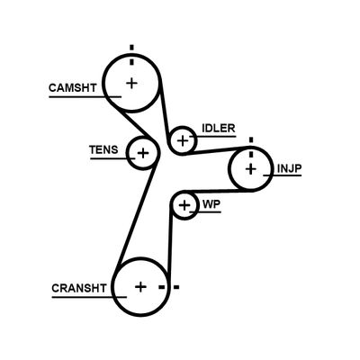 Timing Belt GATES 5696XS