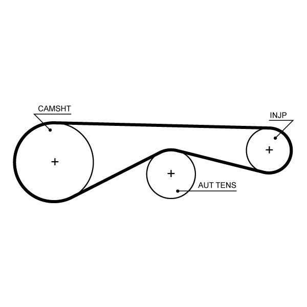 GATES 5704XS Timing Belt