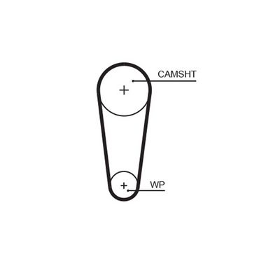 Timing Belt GATES 5727XS