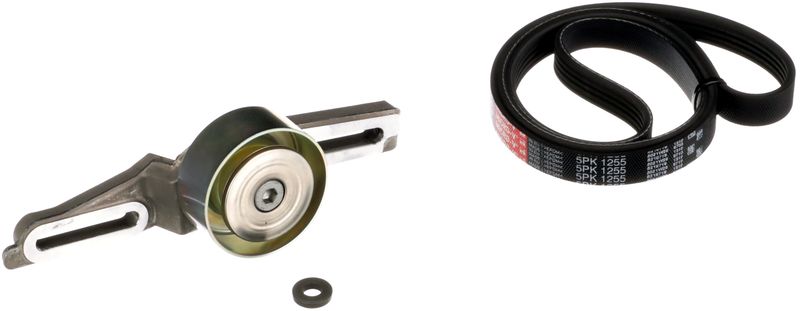 GATES K015PK1255 V-Ribbed Belt Set