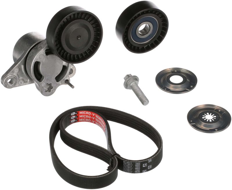 GATES K015PK1960 V-Ribbed Belt Set
