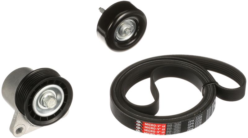 GATES K016PK2228 V-Ribbed Belt Set