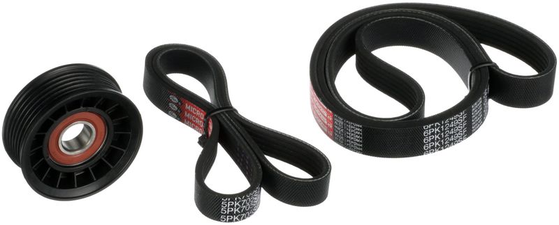 GATES K026PK1249SF V-Ribbed Belt Set