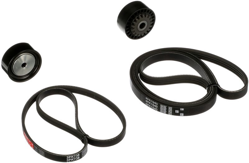 GATES K063PK738 V-Ribbed Belt Set