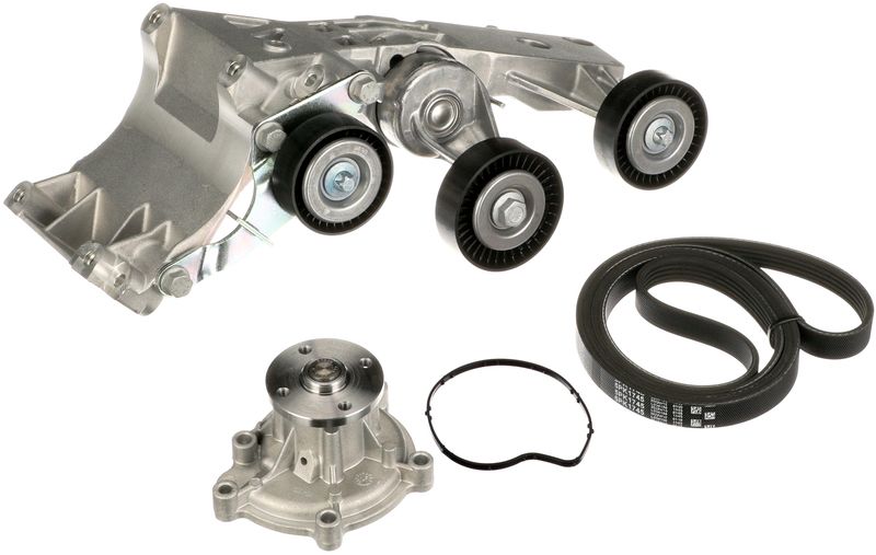 GATES KP15PK1745 Water Pump + V-Ribbed Belt Kit