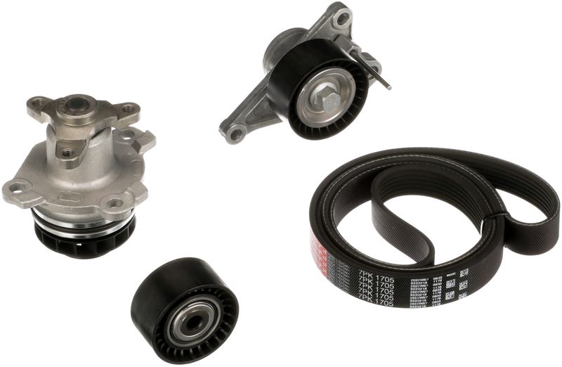 GATES KP17PK1705 Water Pump + V-Ribbed Belt Kit