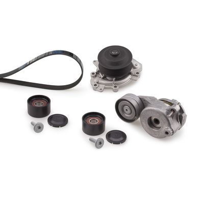 Water Pump + V-Ribbed Belt Kit GATES KP17PK2035-2