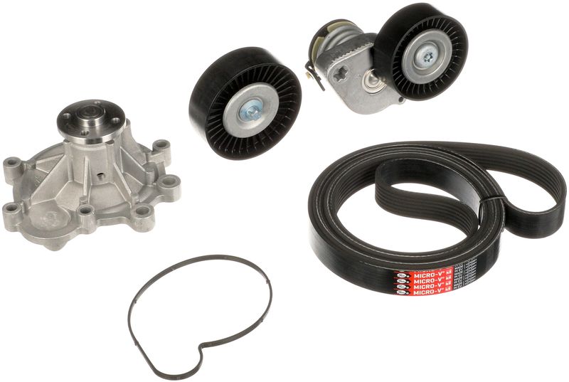 GATES KP17PK2418 Water Pump + V-Ribbed Belt Kit