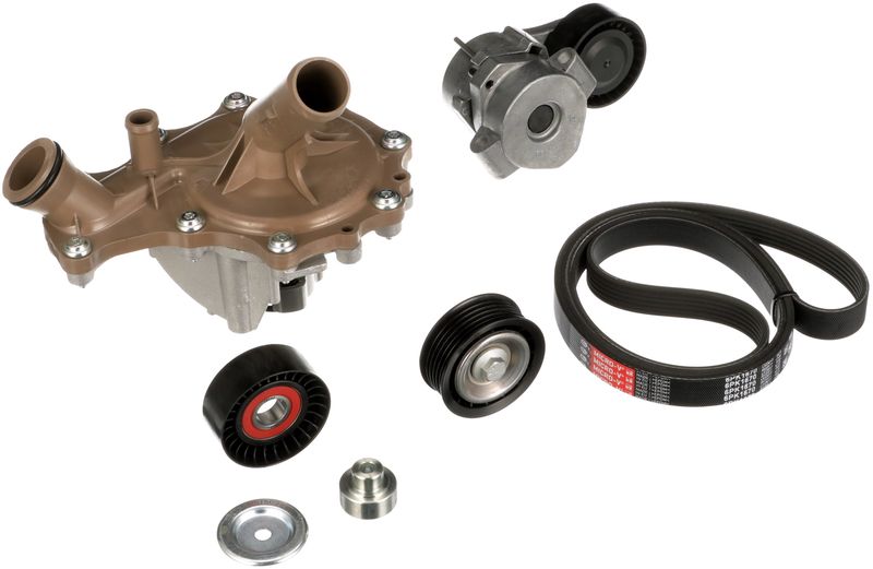 GATES KP26PK1670 Water Pump + V-Ribbed Belt Kit