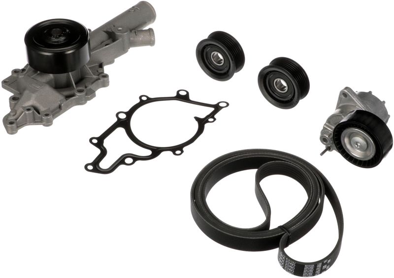 GATES KP26PK2260-1 Water Pump + V-Ribbed Belt Kit