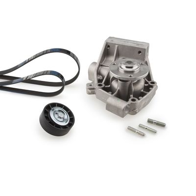 Water Pump + V-Ribbed Belt Kit GATES KP46PK948