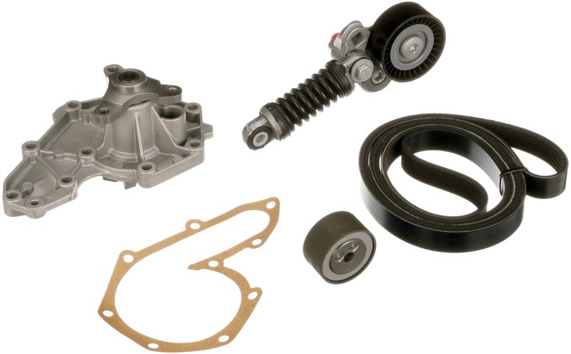 GATES KP56PK1660 Water Pump + V-Ribbed Belt Kit