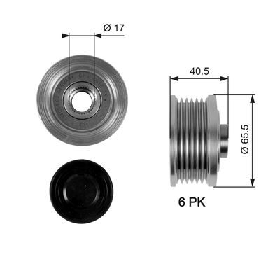 Alternator Freewheel Clutch GATES OAP7032