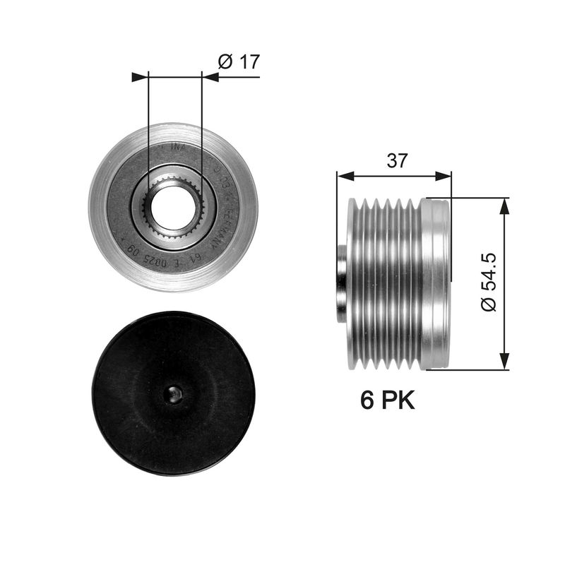 GATES OAP7034 Alternator Freewheel Clutch