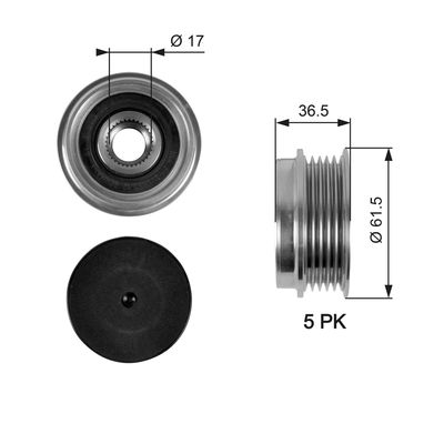 Alternator Freewheel Clutch GATES OAP7041