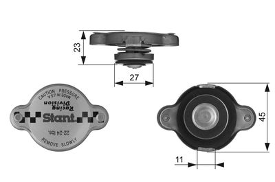 Cap, radiator GATES RC10362