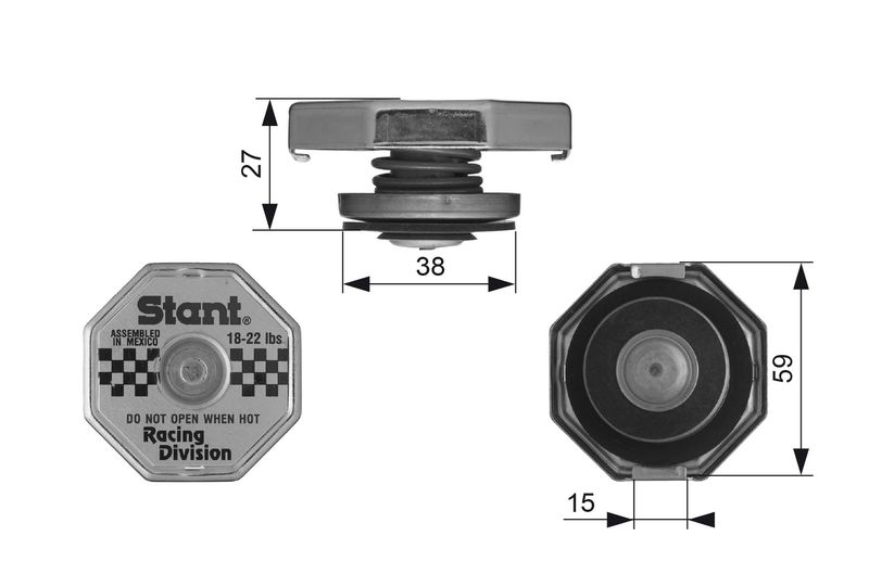 GATES RC10391 Cap, radiator