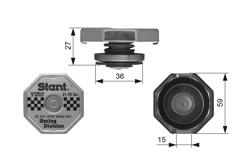GATES RC10392 Cap, radiator