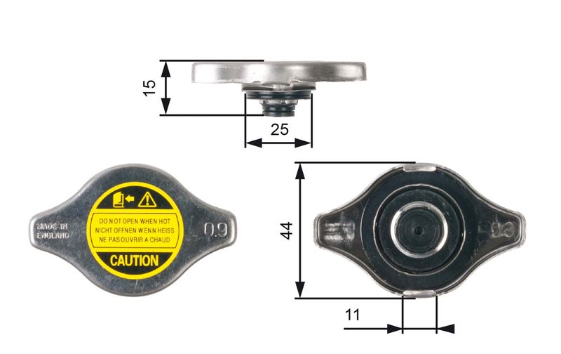 GATES RC127 Cap, radiator
