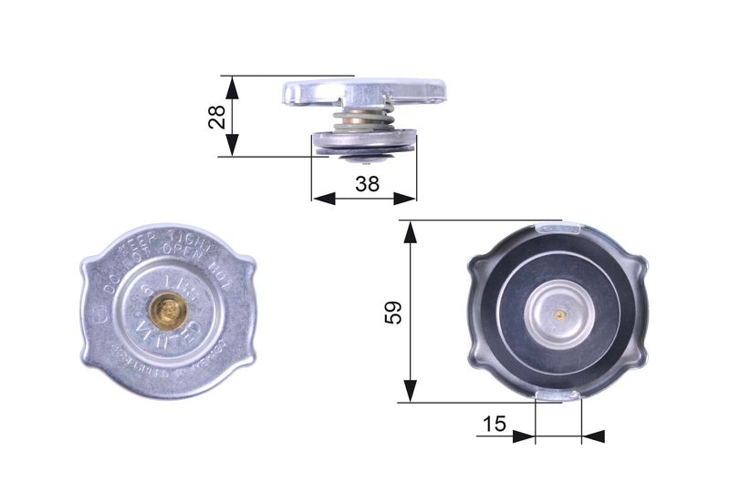 GATES RC135 Cap, radiator