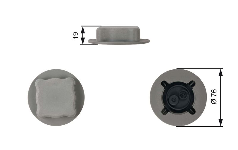 GATES RC206 Cap, coolant tank