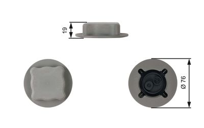 Cap, coolant tank GATES RC206