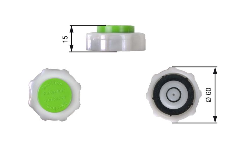 GATES RC209 Cap, coolant tank