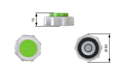 Cap, coolant tank GATES RC209