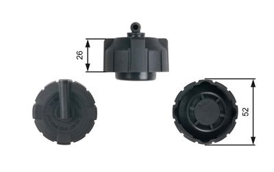 Cap, coolant tank GATES RC213