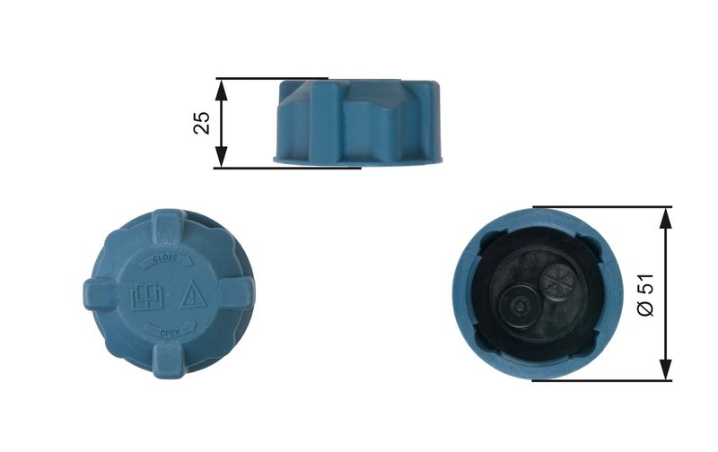 GATES RC220 Cap, coolant tank