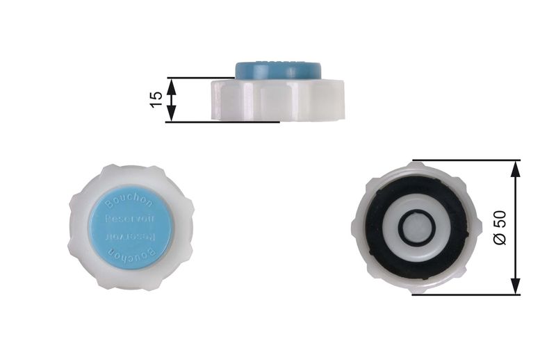 GATES RC221 Cap, coolant tank