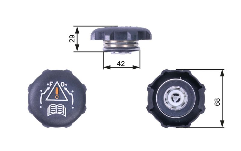 GATES RC239 Cap, coolant tank