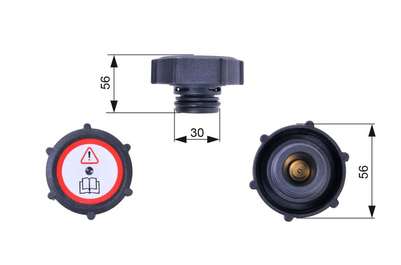 GATES RC243 Cap, coolant tank
