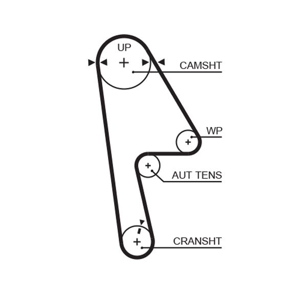 GATES T312RB Timing Belt