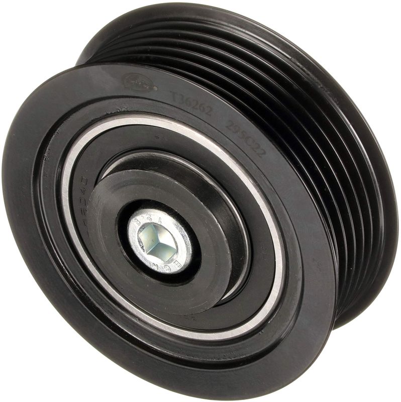 GATES T36262 Deflection/Guide Pulley, V-ribbed belt