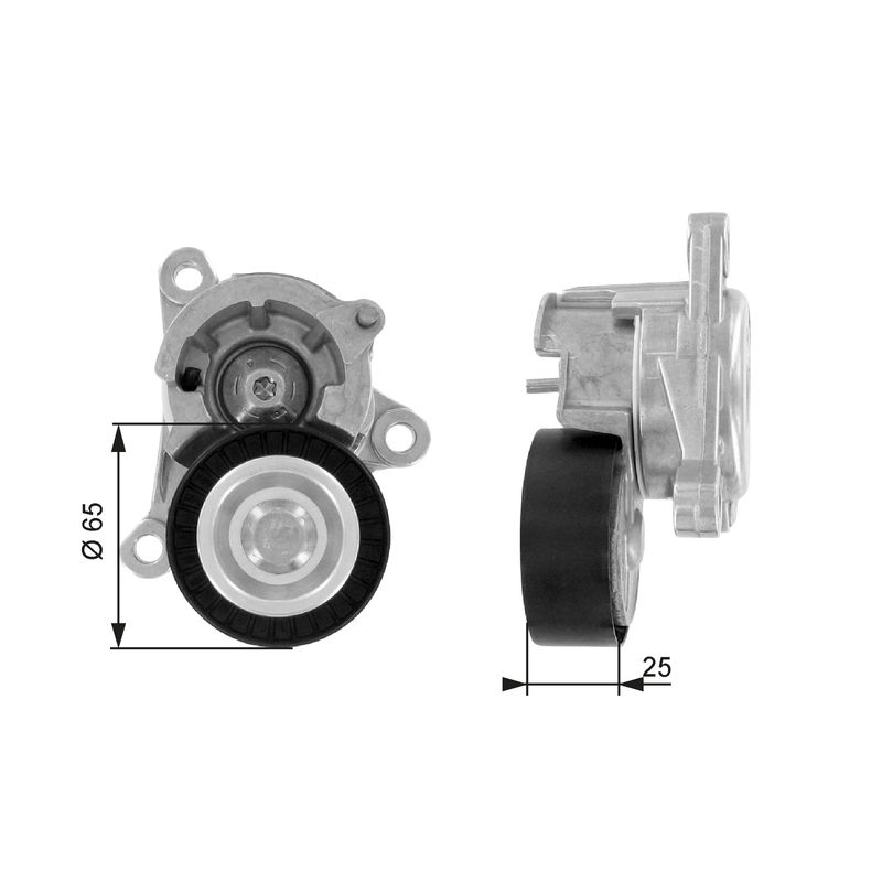 GATES T38320 Belt Tensioner, V-ribbed belt