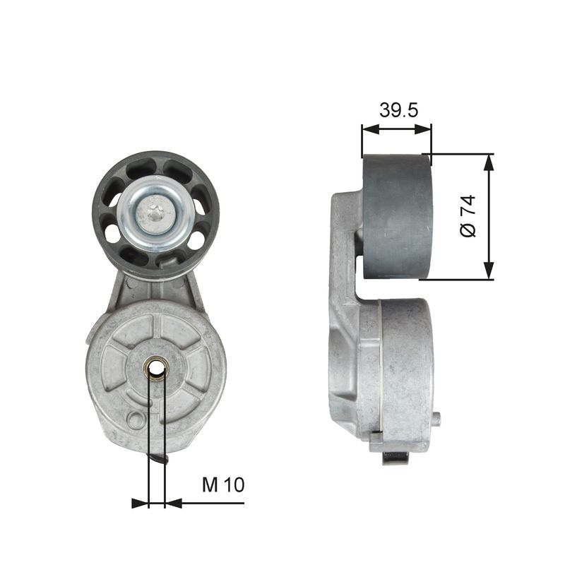 GATES T38577 Belt Tensioner, V-ribbed belt