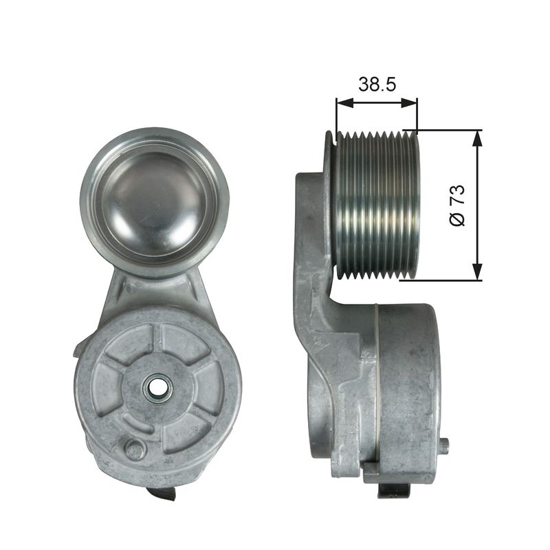 GATES T38700 Belt Tensioner, V-ribbed belt