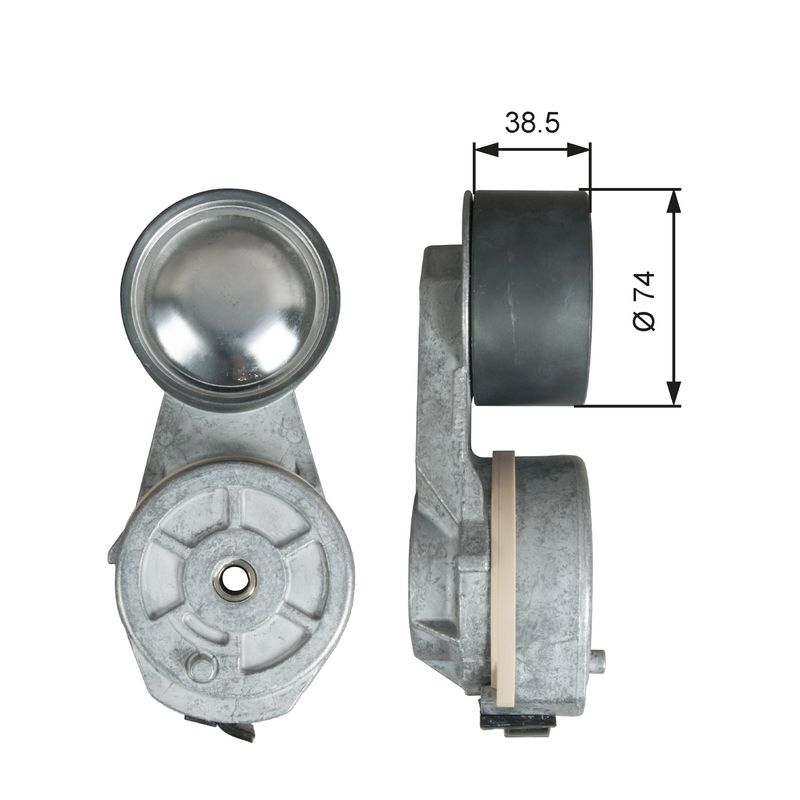 GATES T38713 Belt Tensioner, V-ribbed belt