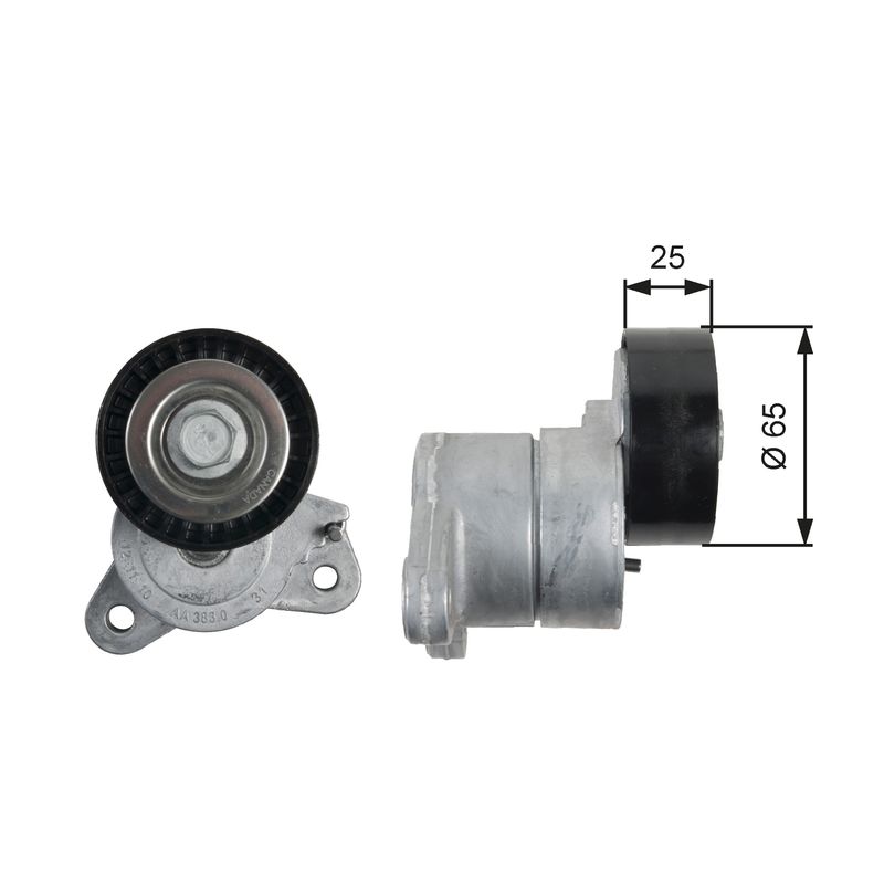 GATES T39053 Belt Tensioner, V-ribbed belt