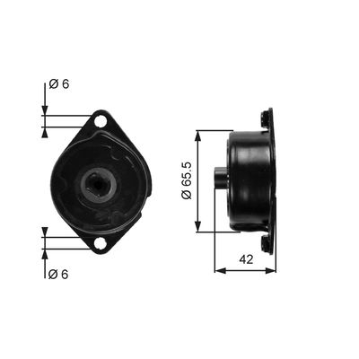 Belt Tensioner, V-ribbed belt GATES T39090