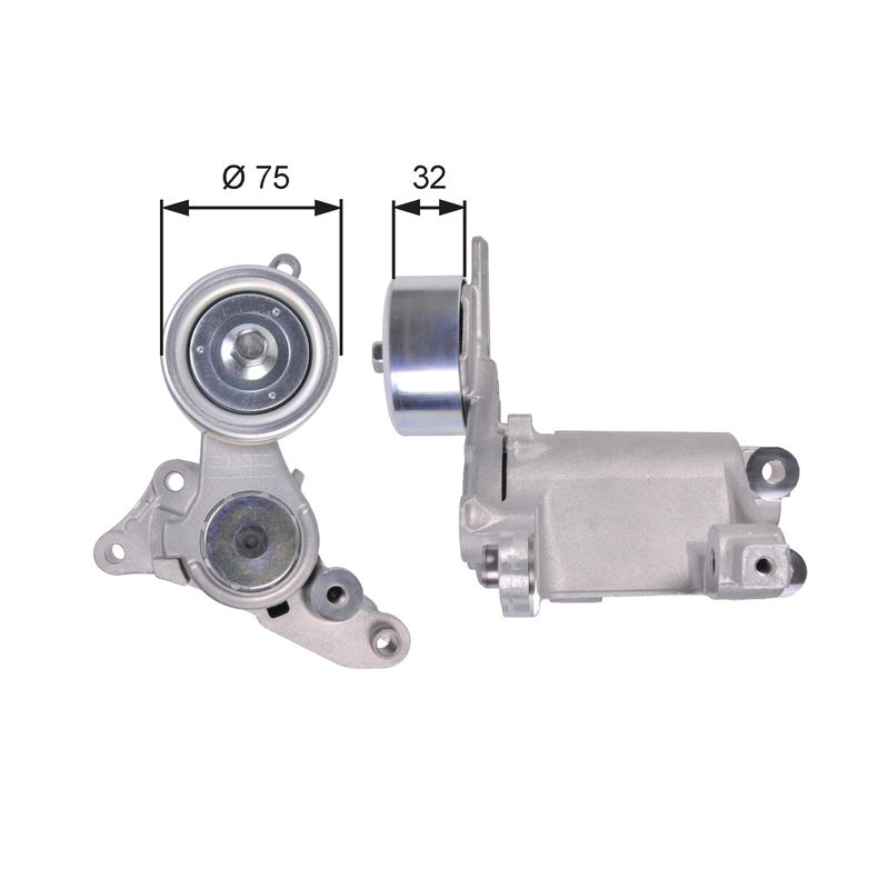 GATES T39135 Belt Tensioner, V-ribbed belt
