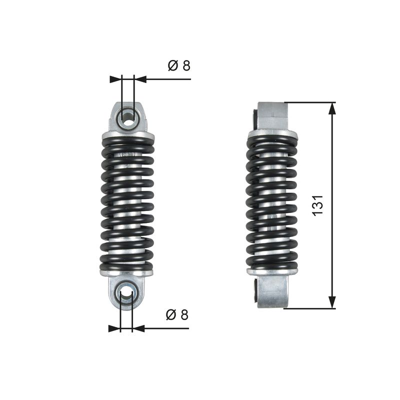 GATES T39151 Vibration Damper, V-ribbed belt