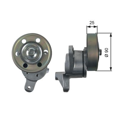 Belt Tensioner, V-ribbed belt GATES T39154