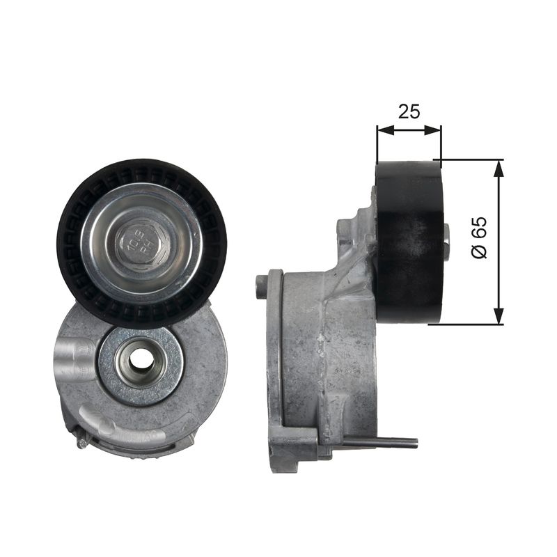 GATES T39186 Belt Tensioner, V-ribbed belt