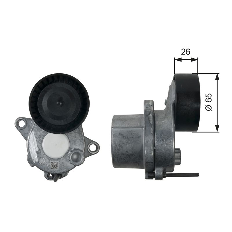 GATES T39196 Belt Tensioner, V-ribbed belt